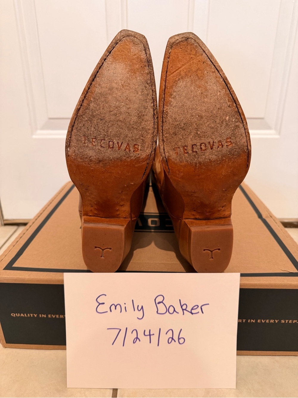 Tecovas Annie in Caramel Size 8 - Picture 6 of 8